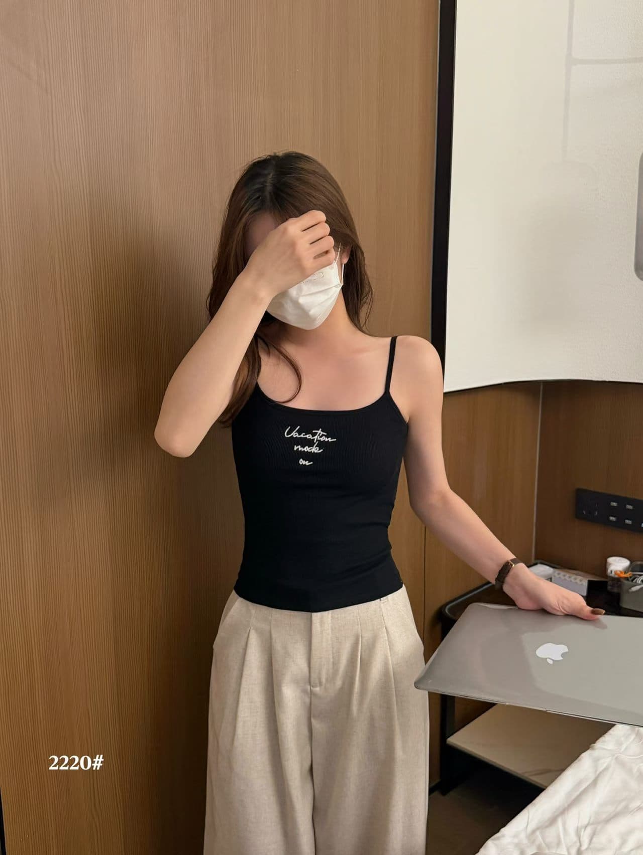 정가 감소되지 않음 아메리칸 레트로 핫걸 캐미솔 여름 몸매 가꾸기 신축성 인사이드 가져 가라. 쇼트 스타일 민소매 맨위 상세 이미지 2
