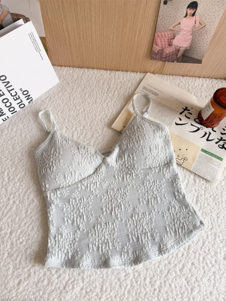 실사 정가 감소되지 않음 V넥 레이스 작은 슬링 조끼 여성 아름다움 뒤로 브래지어 하나 벨트 가슴 패드 외출용 맨위 상세 이미지 26