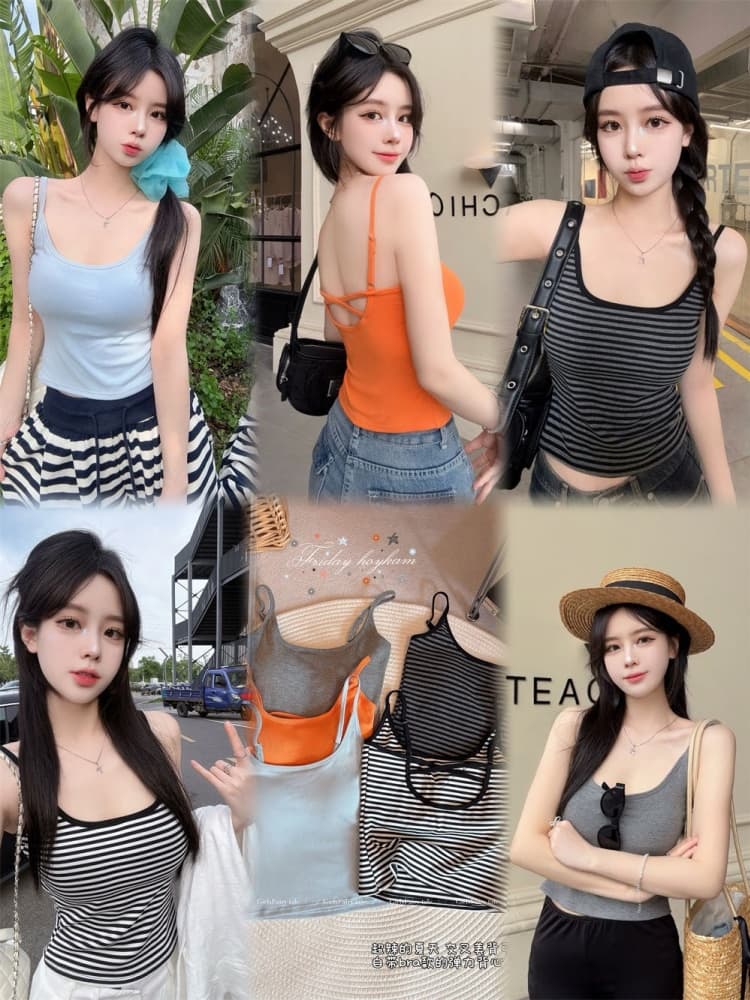 실사 정가 감소되지 않음 26 년 벨트 가슴 패드 아름다움 뒤로 캐미솔 백리스 민소매 만나는 튜브탑 맨위 상세 이미지 1