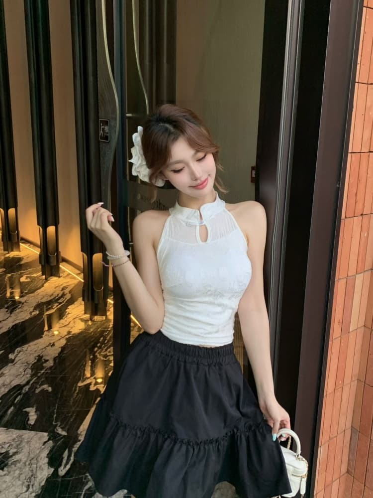 실사 정가 감소되지 않음 중식 행침 목 조끼 벨트 가슴 패드 몸매 가꾸기 외출용 디자인 센스 아름다움 뒤로 섹시함 핫걸 트렌디 상세 이미지 12