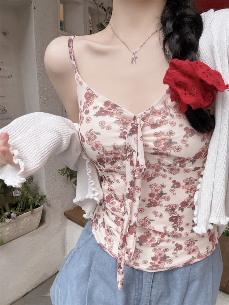 실사 정가 감소되지 않음 달콤한 핫걸 망사 캐미솔 아름다움 뒤로 브래지어 하나 벨트 가슴 패드 몸매 가꾸기 맨위 상세 이미지 26