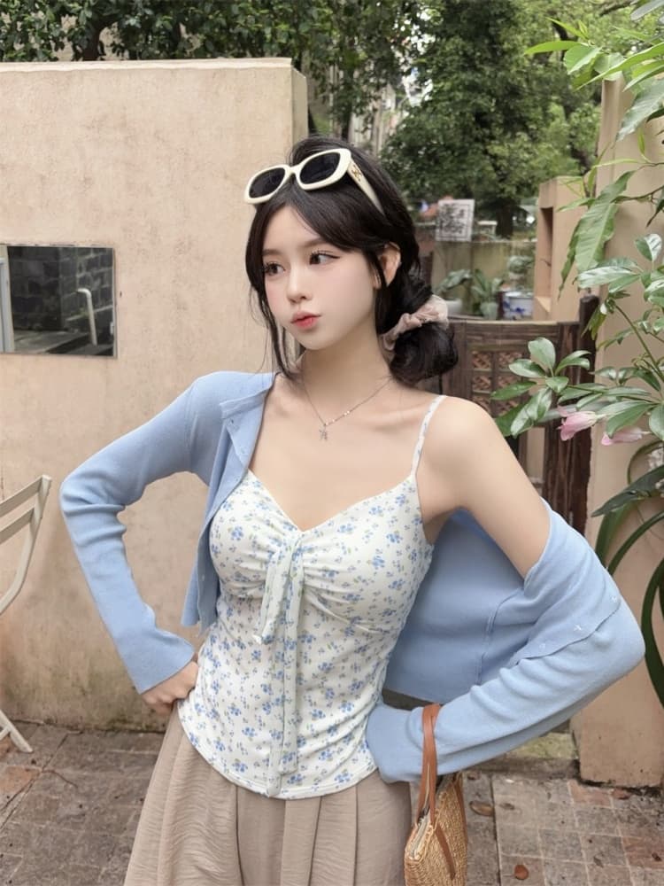 실사 정가 감소되지 않음 달콤한 핫걸 망사 캐미솔 아름다움 뒤로 브래지어 하나 벨트 가슴 패드 몸매 가꾸기 맨위 상세 이미지 28