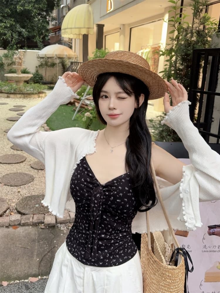 실사 정가 감소되지 않음 달콤한 핫걸 망사 캐미솔 아름다움 뒤로 브래지어 하나 벨트 가슴 패드 몸매 가꾸기 맨위 상세 이미지 35