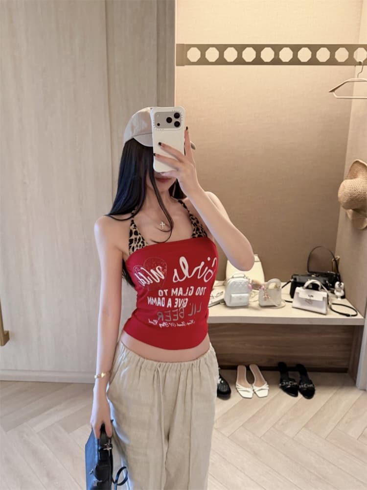 실사 정가 감소되지 않음 페이크 레이어드 벨트 가슴 패드 캐미솔 여름 새로운 몸매 가꾸기 하이웨이스트 맨위 트렌디 상세 이미지 3