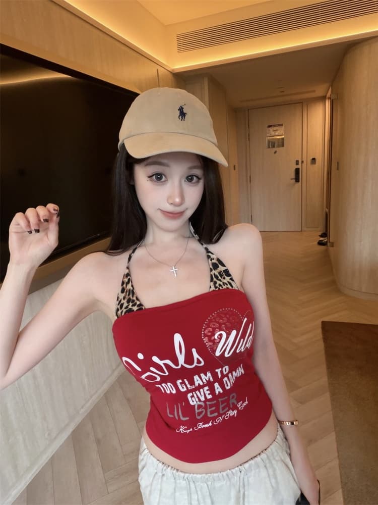 실사 정가 감소되지 않음 페이크 레이어드 벨트 가슴 패드 캐미솔 여름 새로운 몸매 가꾸기 하이웨이스트 맨위 트렌디 상세 이미지 4