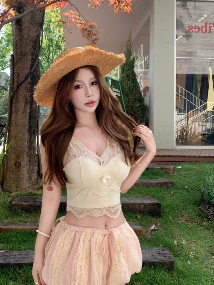 실사 정가 감소되지 않음 부드러운 순수한 욕망 섹시함 레이스 만나는 캐미솔 텍스트 브래지어 벨트 가슴 패드 없음 강철 링 상세 이미지 5