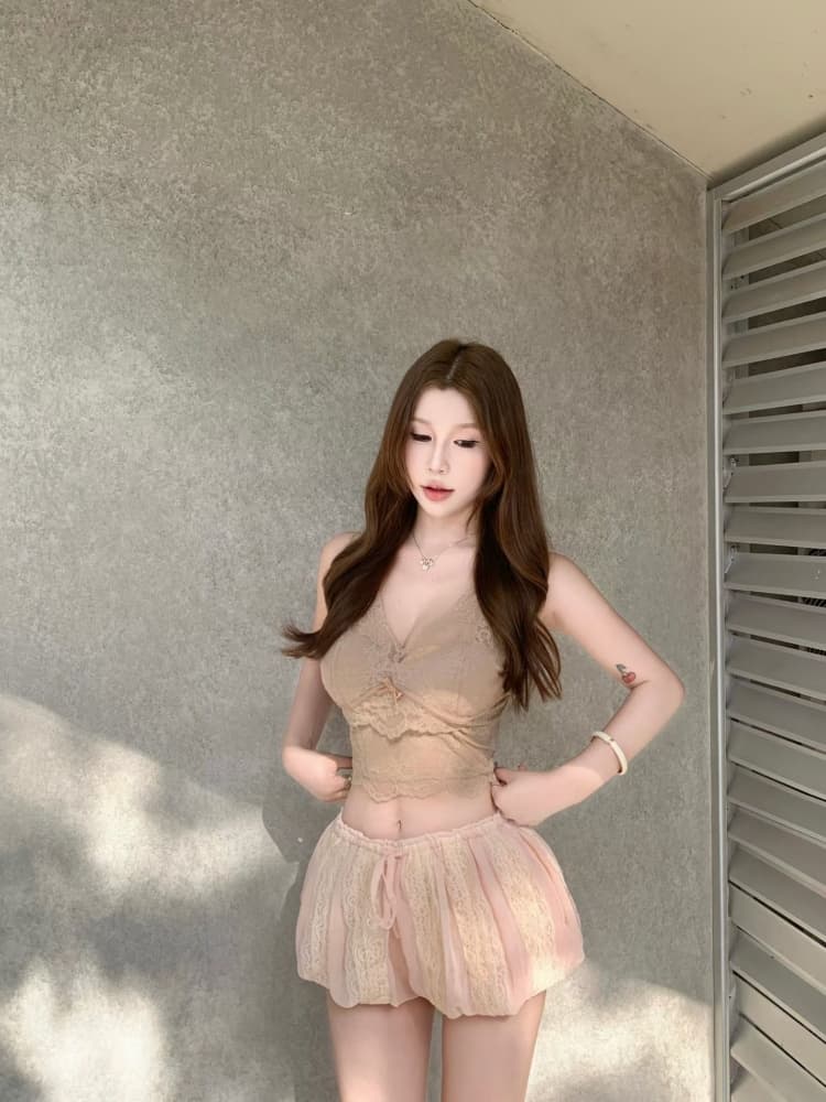실사 정가 감소되지 않음 부드러운 순수한 욕망 섹시함 레이스 만나는 캐미솔 텍스트 브래지어 벨트 가슴 패드 없음 강철 링 상세 이미지 9