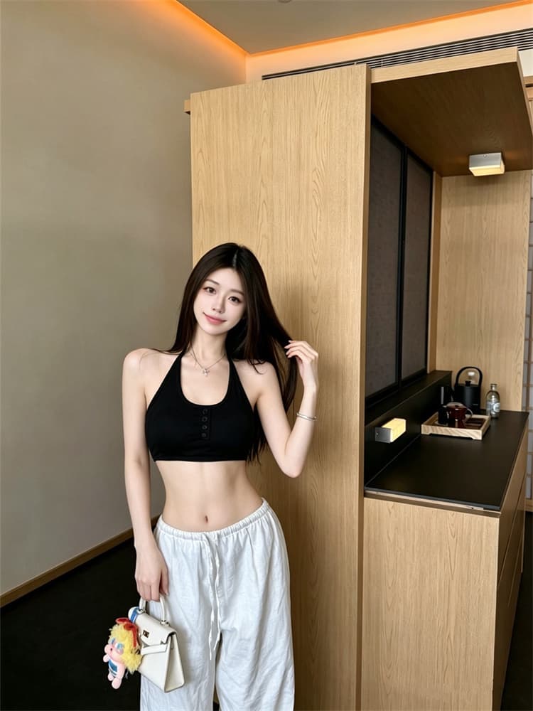 실사 정가 감소되지 않음 26 년 핫걸 행침 목 작은 조끼 튜브탑 다용도 유물 벨트 가슴 패드 비키니 맨위 상세 이미지 19