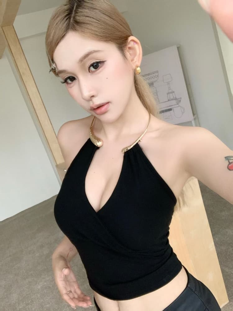 실사 정가 감소되지 않음 새로운 금속 행침 목 조끼 여성 허리 수축 몸매 가꾸기 슬림해 보이는 디자인 센스 핫걸 바람 맨위 상세 이미지 11