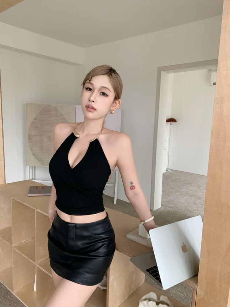 실사 정가 감소되지 않음 새로운 금속 행침 목 조끼 여성 허리 수축 몸매 가꾸기 슬림해 보이는 디자인 센스 핫걸 바람 맨위 상세 이미지 13