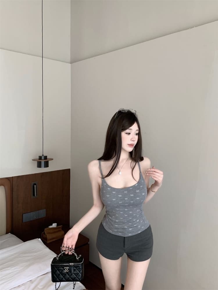 실사 정가 감소되지 않음 순수한 욕망 바람 몸매 가꾸기 민소매 조끼 여성 벨트 가슴 패드 인사이드 가져 가라. 슬립 맨위 상세 이미지 19