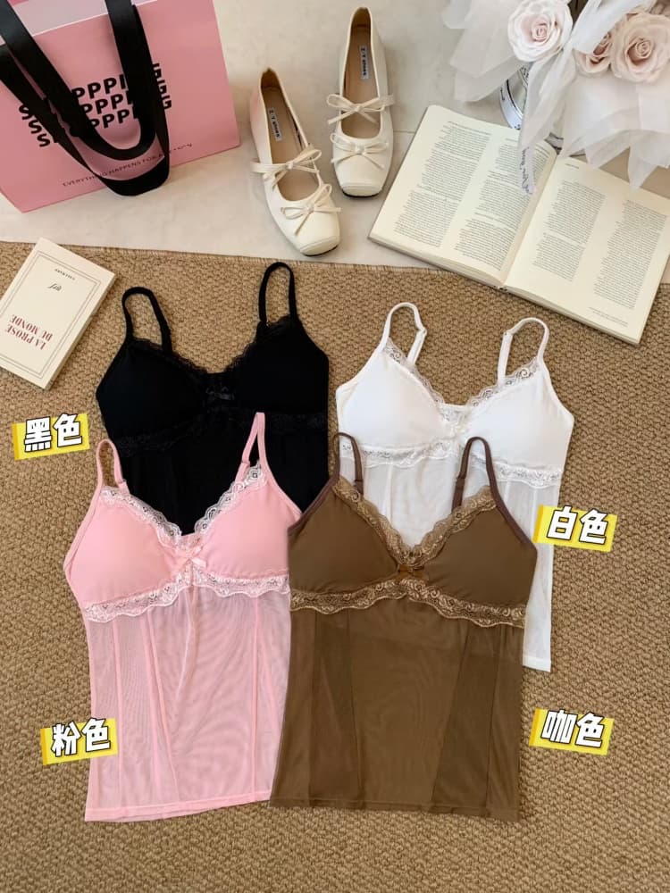 실사 정가 감소되지 않음 섹시함 레이스 V넥 캐미솔 몸매 가꾸기 디스플레이 몸 핫걸 벨트 가슴 패드 의류 상세 이미지 25