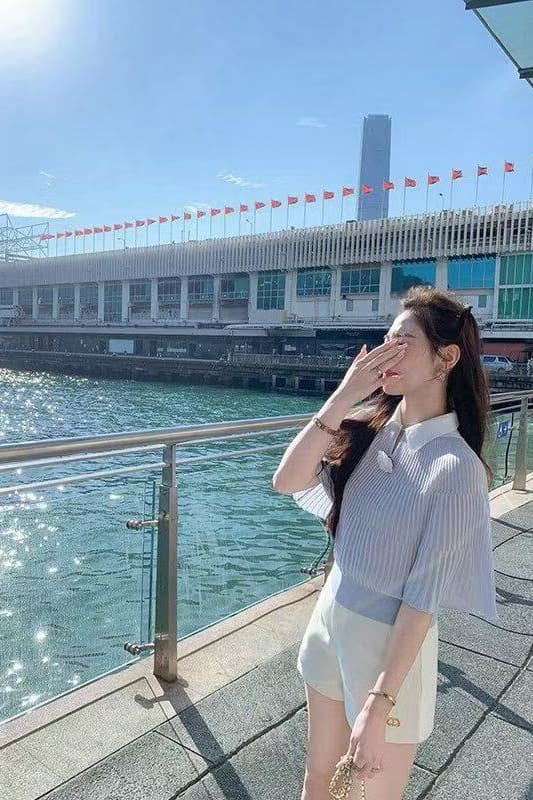 물고기 토끼 ~ 중 토끼 망토 디자인 센스 반팔 티셔츠 여성 여름 2026 새로운 인사이드 가져 가라. 기본 셔츠 맨위 이미지 7