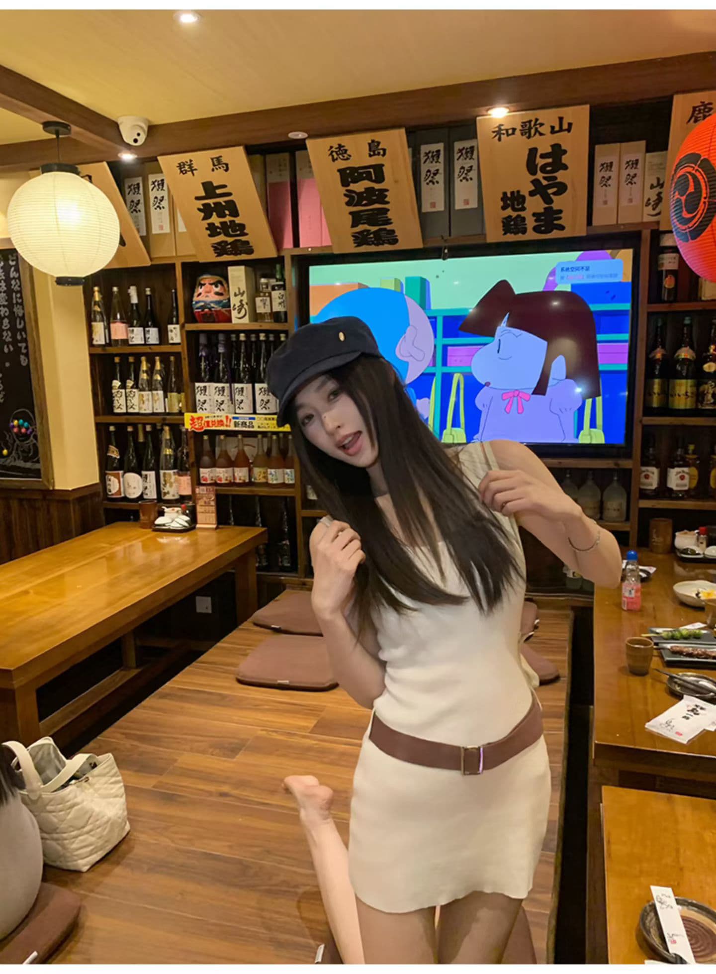 홍콩 느낌 스타일 아메리칸 레트로 니트 여성 드레스 여름 새로운 몸매 가꾸기 슬림해 보이는 타이트 스커트 작은 키 미니 스커트 상세 이미지 4