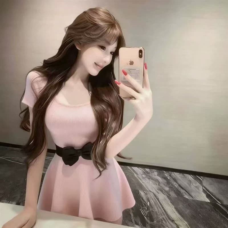 유명 샤오시엔 품격 빛 럭셔리 슬림해 보이는 패션 허리 수축 몸매 가꾸기 작은 대중 디자인 센스 드레스 상세 이미지 6