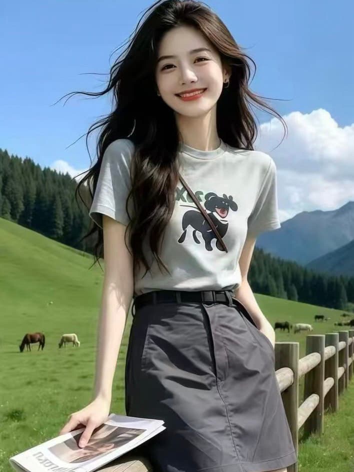 아메리칸 레트로 배색 스트라이프 레이스 폴로 칼라 조끼 여성 여름 디자인 센스 작은 대중 슬림해 보이는 다용도 니트 맨위 이미지 2