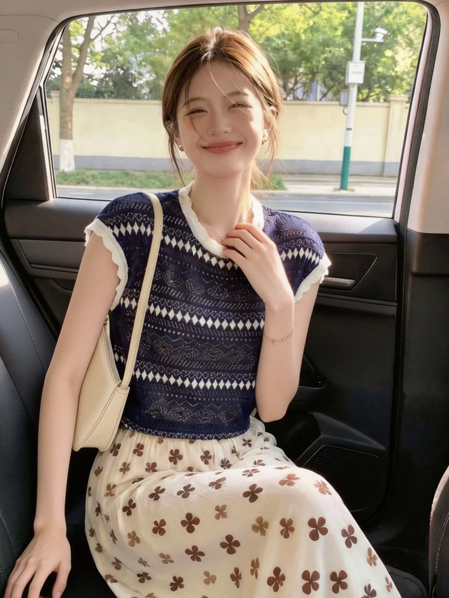 패션 고유 한 디자인 센스 배색 링 그리드 스트라이프 반팔 티셔츠 여성 Chic 그레이트 봐라. 레이스 홀로우 아웃 맨위 여름 상세 이미지 7