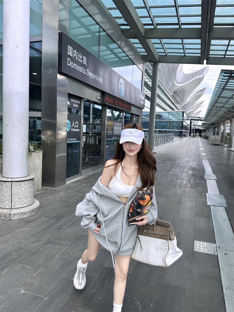 실사 정가 가을 새로운 루즈핏 후드 티 스웨터 큰 코트 느긋한 바람 상세 이미지 12
