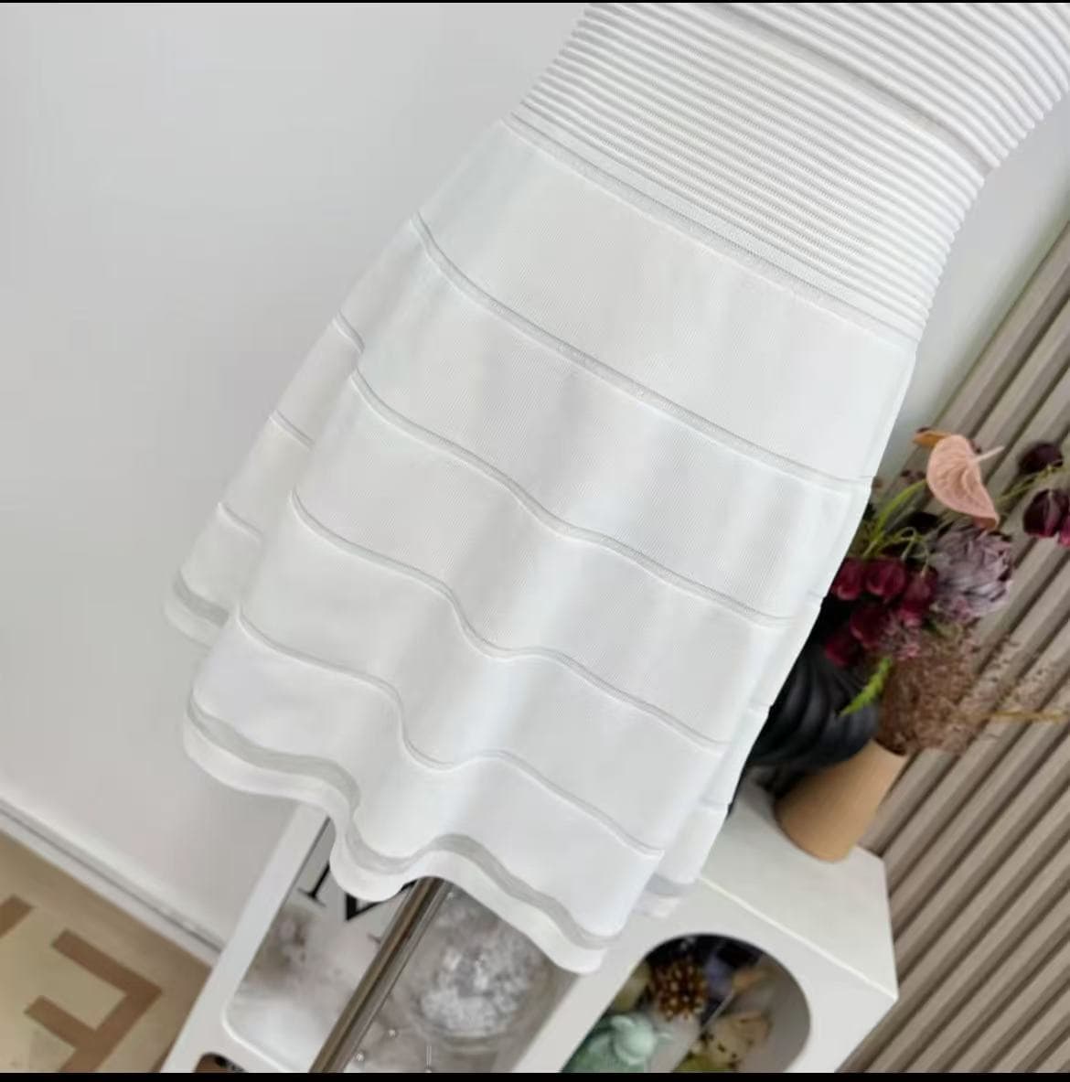 한 부서 섹시함 망사 패치워크 민소매 여성 드레스 여름 고급 센스 품격 홀로우 아웃 디자인 허리 수축 치마 상세 이미지 4