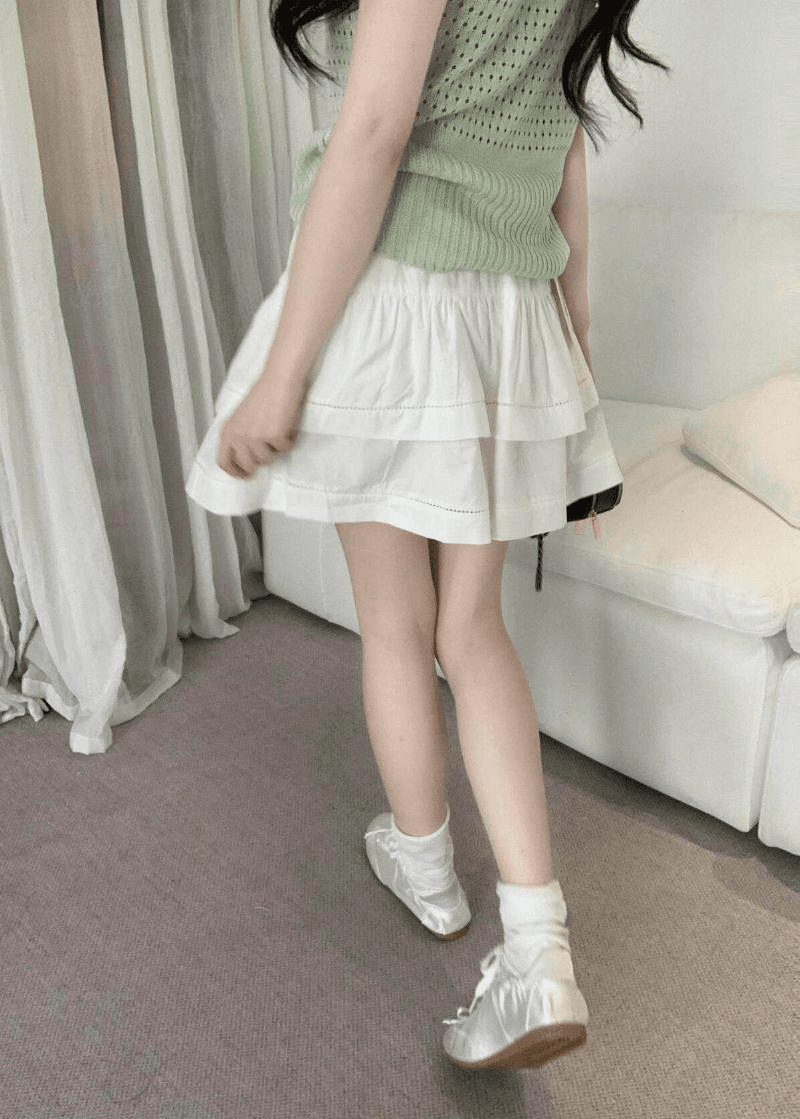 한 부서 느긋한 녹색 홀로우 아웃 니트 조끼 여성 여름 몸매 가꾸기 슬림해 보이는 다용도 통기성 디자인 센스 민소매 맨위 상세 이미지 5