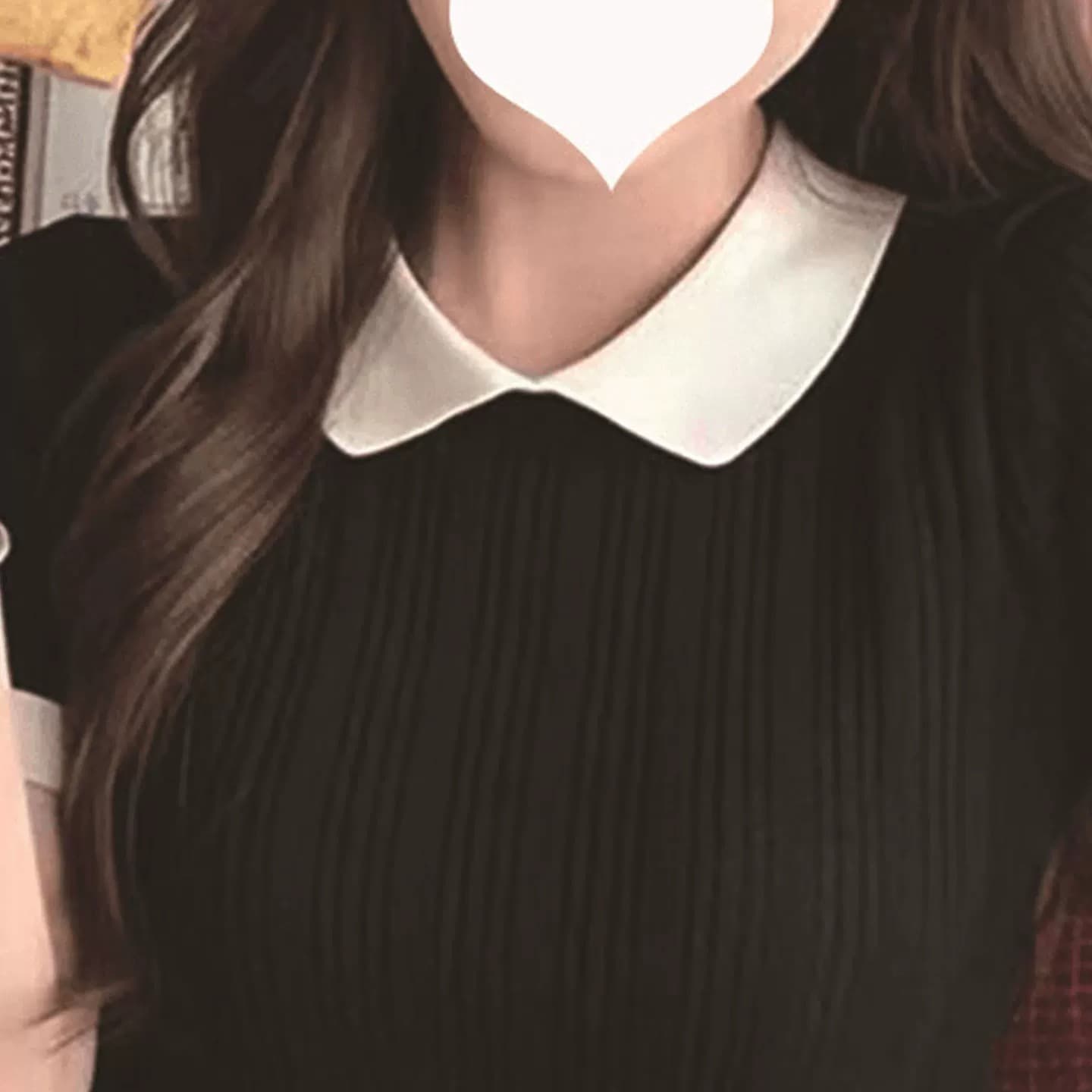 학원 스타일 베이비 칼라 배색 반팔 니트 스웨터 여성 여름 얇은 스타일 연령 감소 고유 한 아름다운 고급 센스 맨위 상세 이미지 3