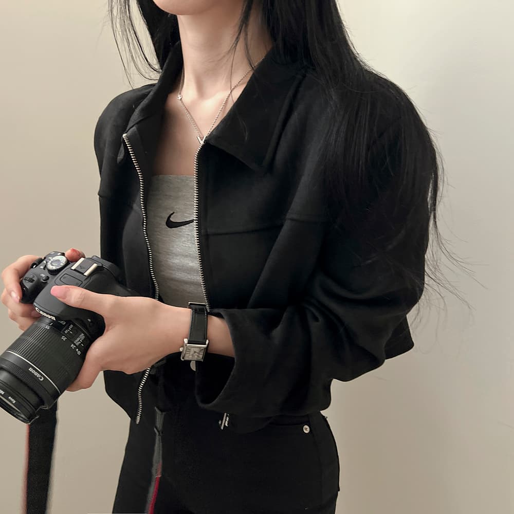 있음 밖으로 한 부서 미니멀리즘 다용도 플러시 여성 코트 가을 새로운 짧은 맨위 디자인 센스 작은 대중 재킷 상세 이미지 19