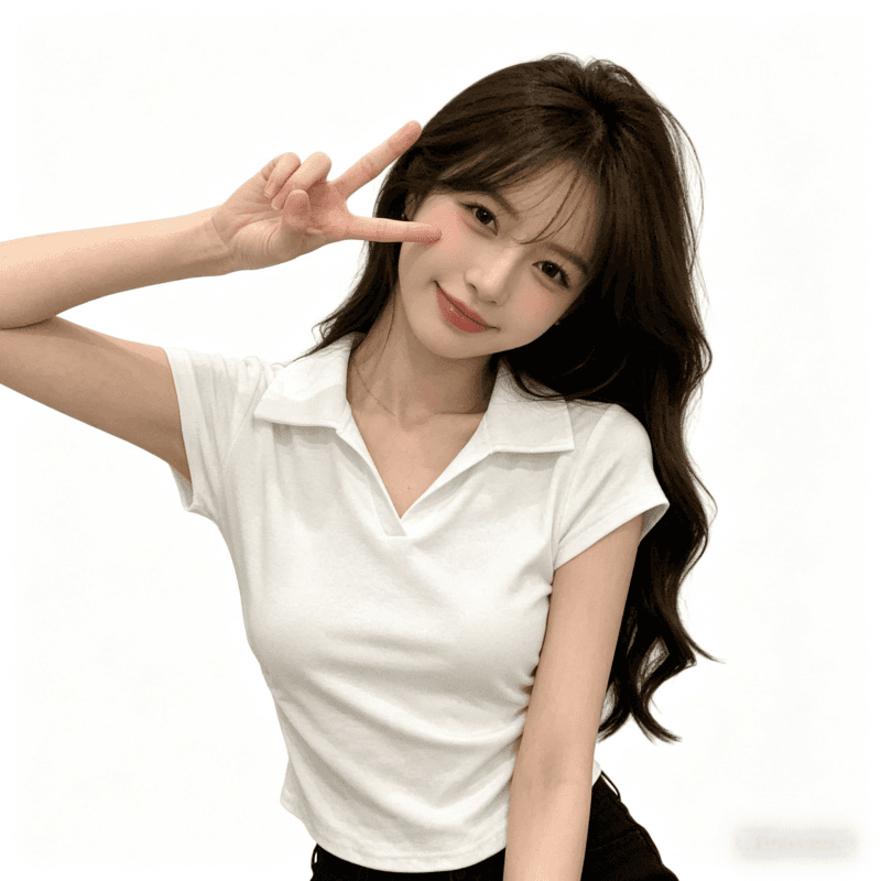 단색 쇼트 스타일 POLO 셔츠 반팔 여름 새로운 몸매 가꾸기 슬림해 보이는 맨위 한국 스타일 폴로 칼라 미니멀리즘 착용 가져 가라. 상세 이미지 4