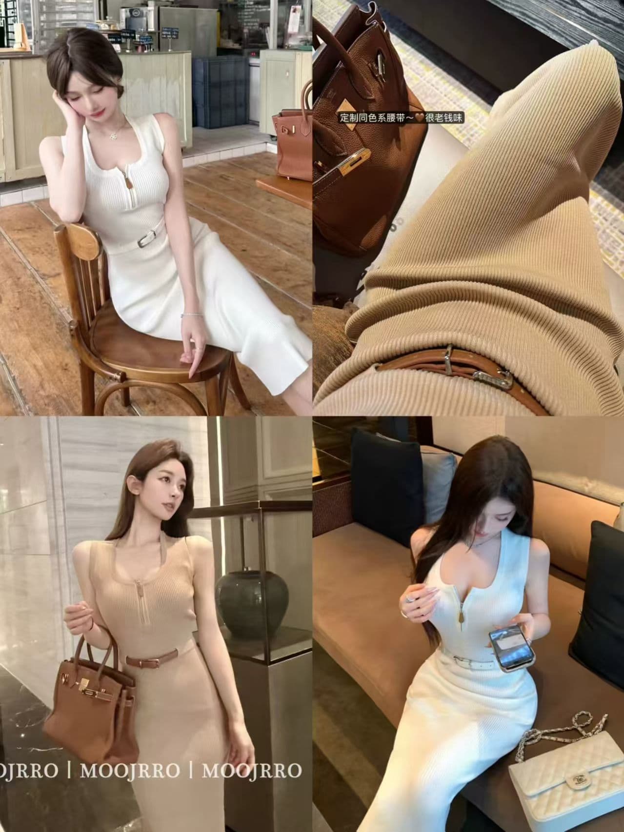 오래된 돈 바람 착용 가져 가라. 로얄 자매 카키 색 민소매 조끼 여성 드레스 여름 작은 키 고급 센스 몸매 가꾸기 타이트 스커트 상세 이미지 1