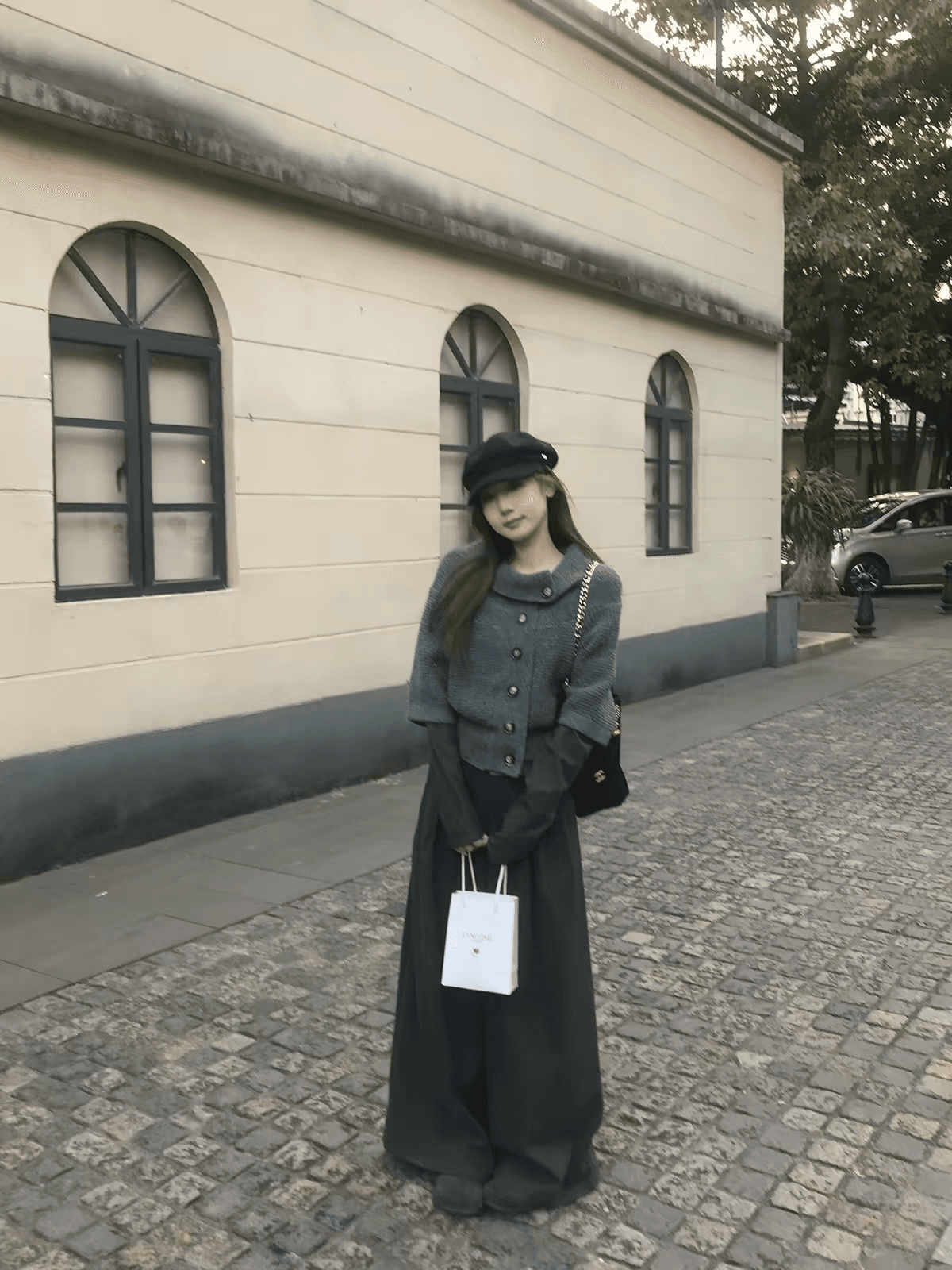 우 77 레트로 느긋한 센스 디자인 망토 스웨터 여자 가을 고급 센스 품격 다용도 쇼트 스타일 니트 오픈 가디건 새로운 이미지 2