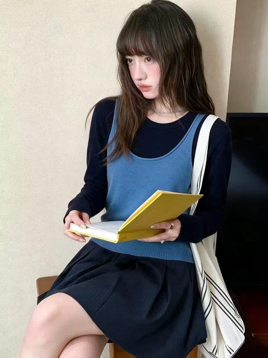 2026 가을 겨울 디자인 섹션 다용도 사실 두 조각 풀오버 양모 스웨터 여자 부드러운 찹쌀 자이언트 잘 생긴 털 셔츠 맨위 상세 이미지 4