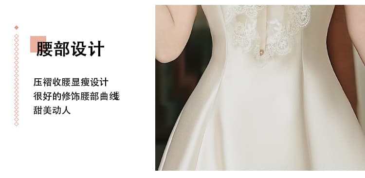 실사 miu 부서 부유 한 가족 천 금 구슬 빛 고급 센스 퍼프 드레스 허리 수축 요정 치마 상세 이미지 7