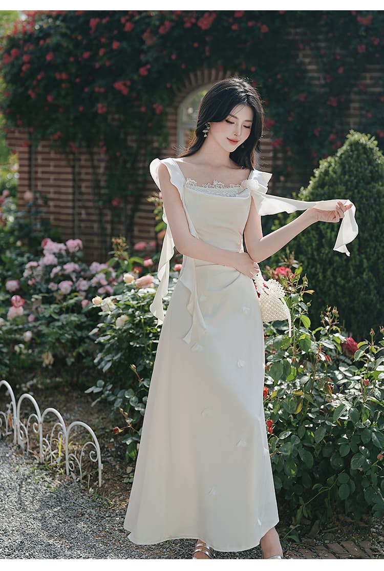 실사 프랑스식 빛 럭셔리 디자인 센스 허리 수축 인어 꼬리 스커트 고급 생일 예복 치마 성인식 상세 이미지 17