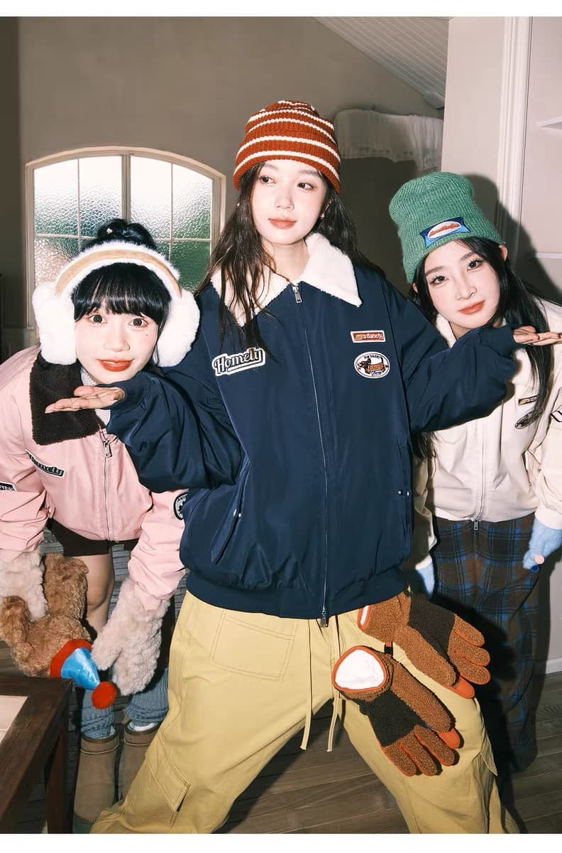 2026 아메리칸 양털 플리스 재킷 남자 모피 칼라 목화 진딧물 겨울 커플 야구 면 의류 여성 조수 브랜드 보온 면 옷 상세 이미지 17