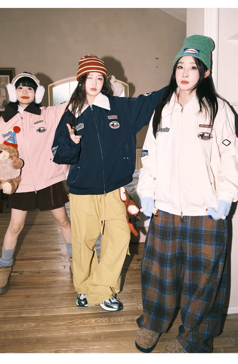 2026 아메리칸 양털 플리스 재킷 남자 모피 칼라 목화 진딧물 겨울 커플 야구 면 의류 여성 조수 브랜드 보온 면 옷 상세 이미지 22