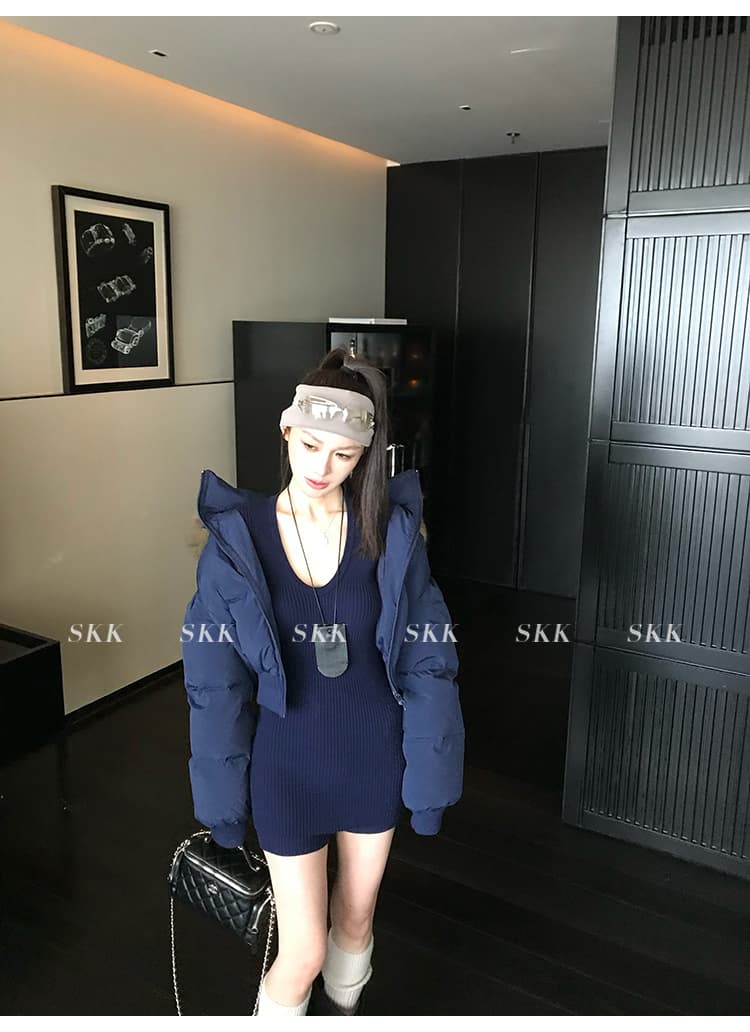 후드 큰 모피 칼라 아래 면화 의류 여성 2026 년 겨울 새로운 두꺼운 쇼트 스타일 다용도 면 옷 작은 키 재킷 상세 이미지 50