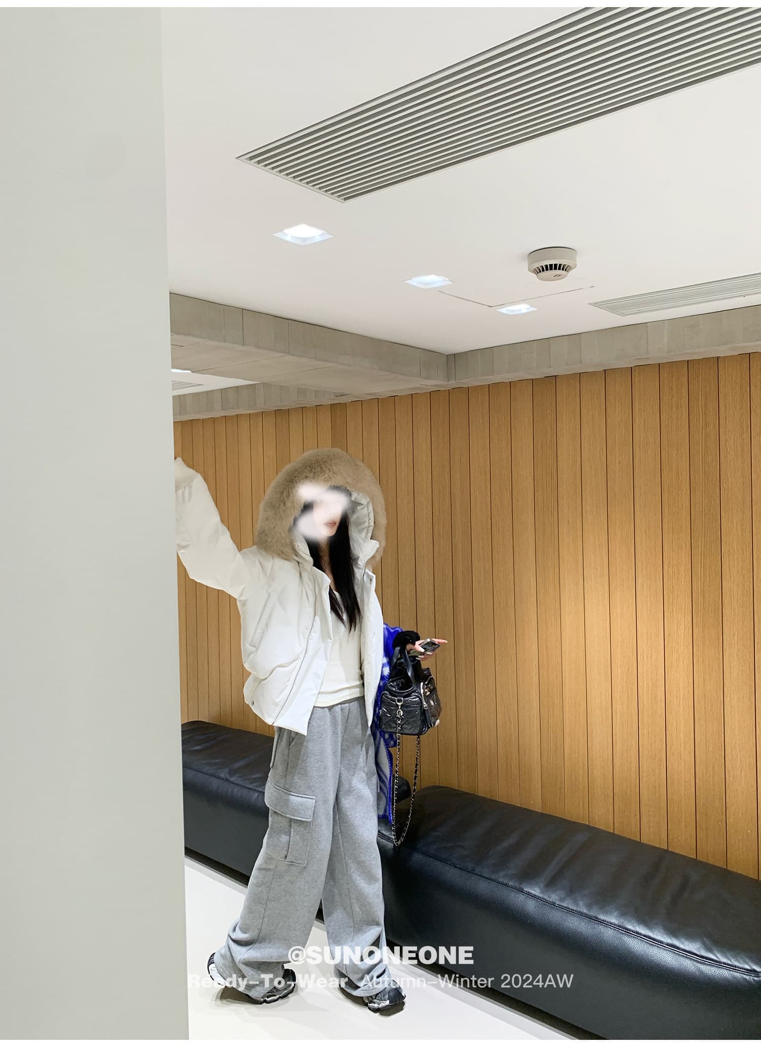 블루스 순간 여우 모피 칼라 쇼트 스타일 자이언트 잘 생긴 다운 재킷 여성 머저리 작은 키 재킷 새로운 코튼 자켓 상세 이미지 17