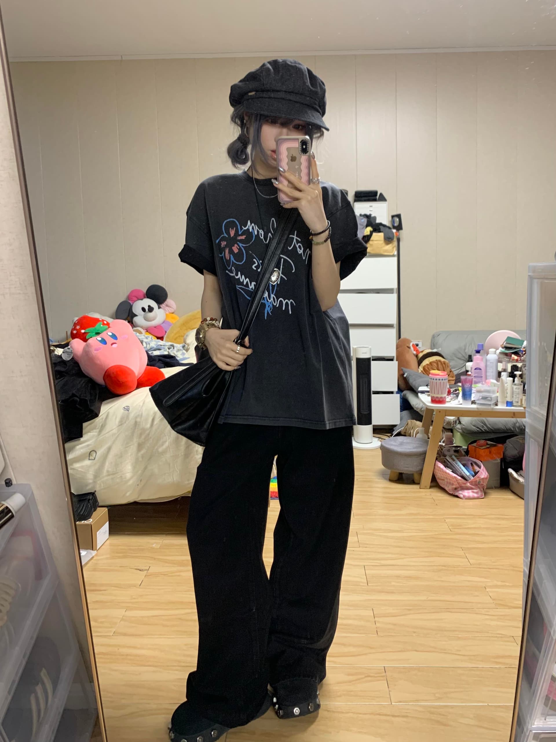 아메리칸 레트로 oversize 반팔 티셔츠 여름 조수 브랜드 이미지 3
