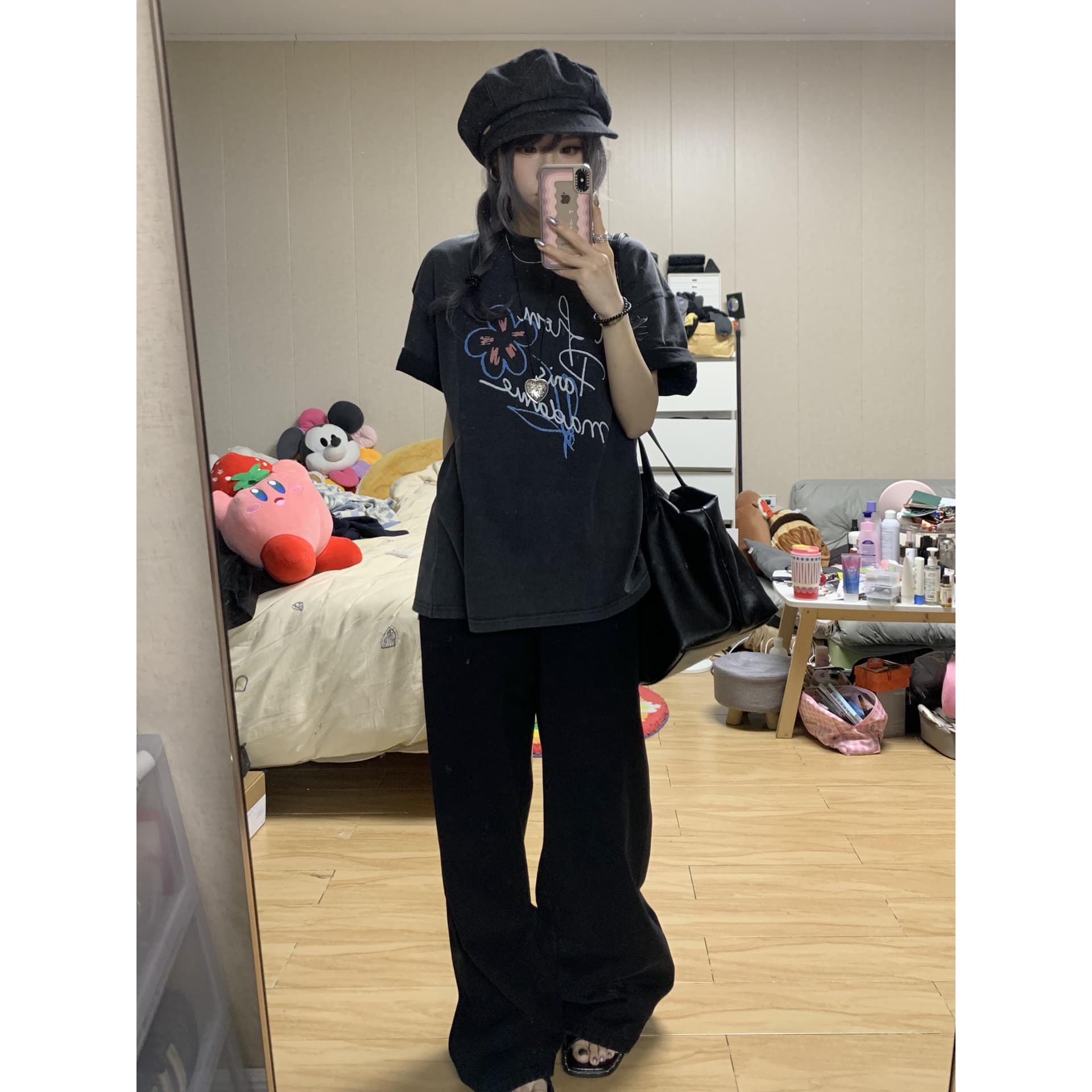 아메리칸 레트로 oversize 반팔 티셔츠 여름 조수 브랜드 이미지 5