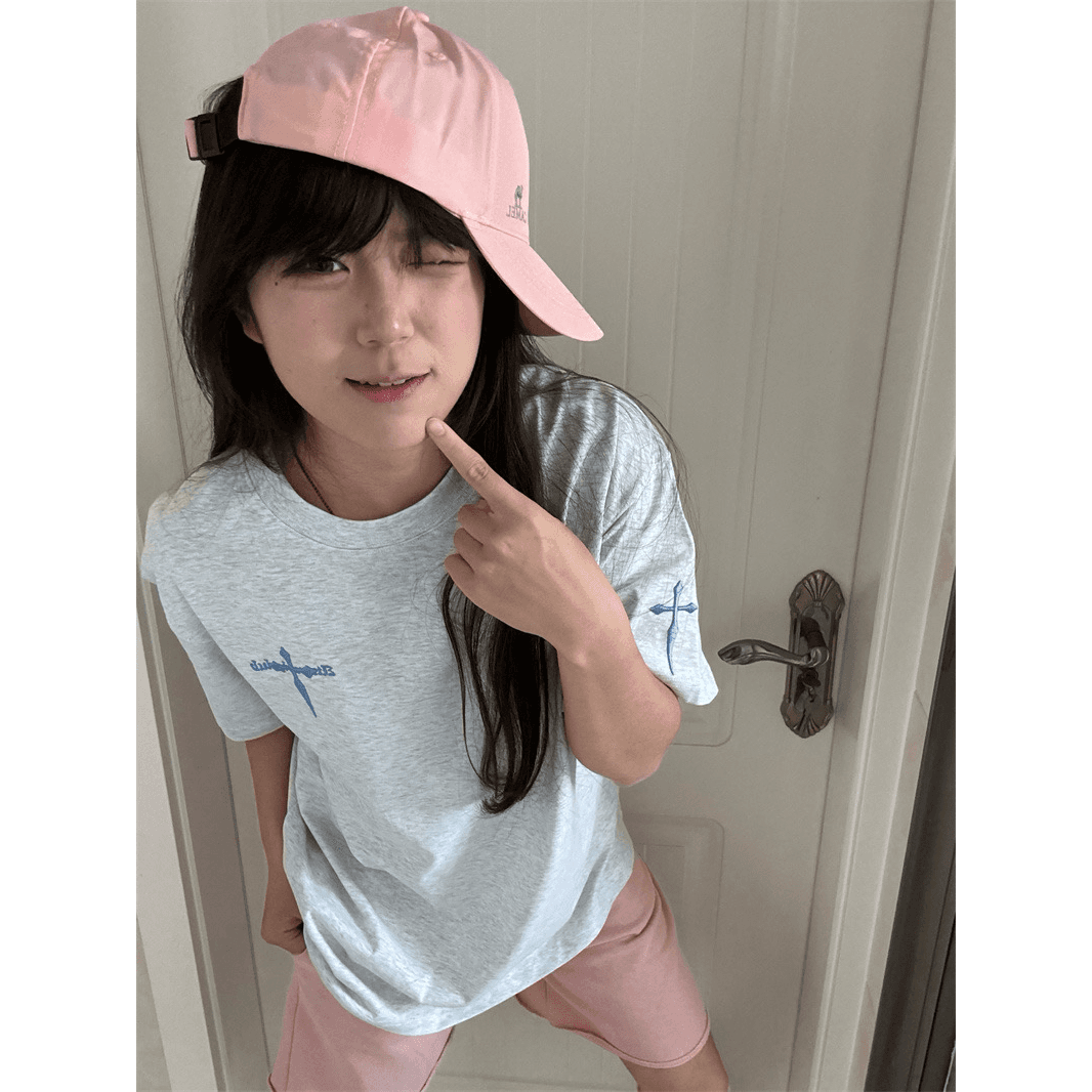 좋은 품질 자수 네리 가게 천 주문 접착제 표준 19 지점 220 그램 순면 반팔 티셔츠 이미지 5