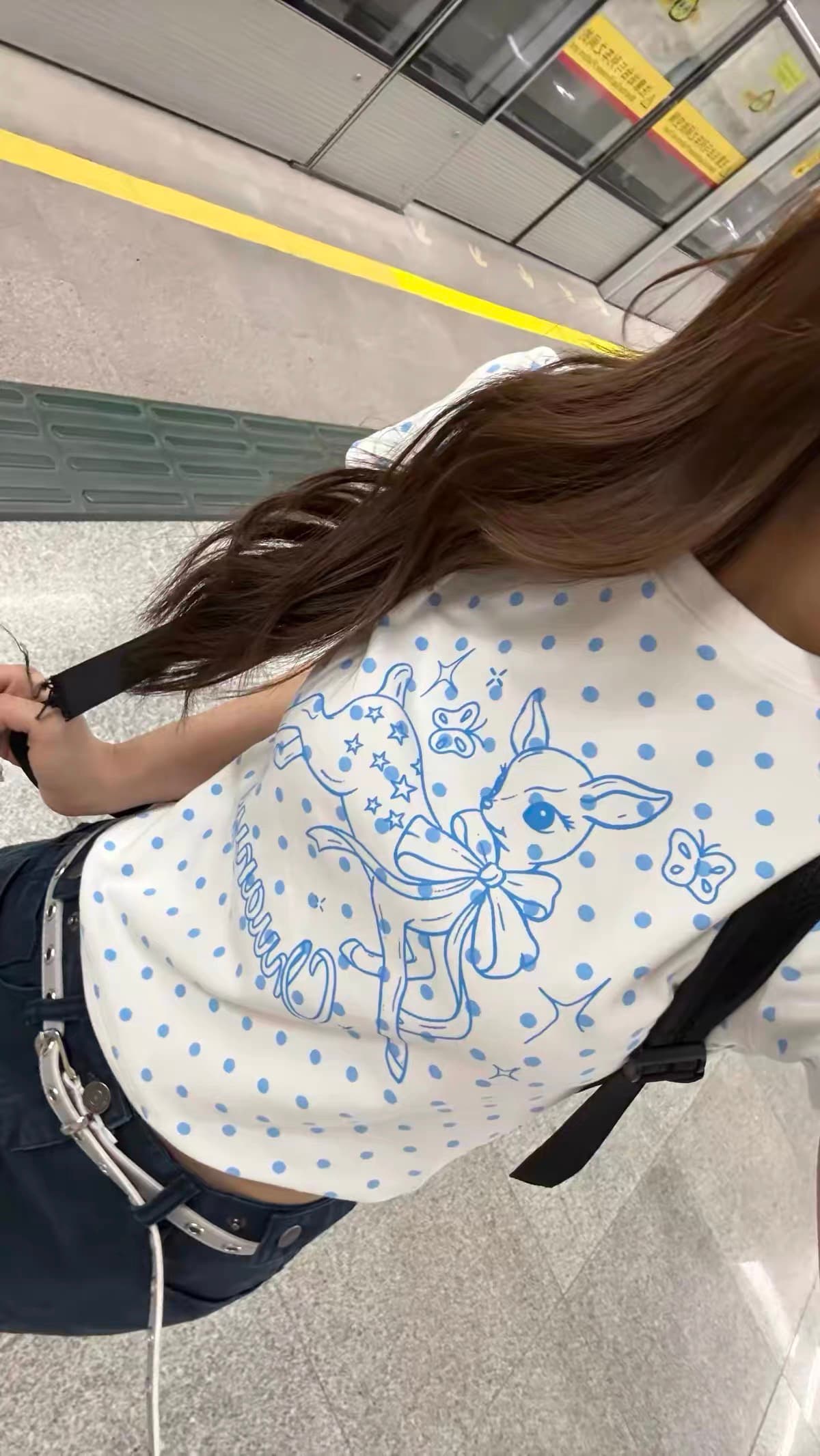 220 그램 40 빗질하다 92 면 8 암모니아 Lun 이후 패키지 칼라 몸매 가꾸기 슬림해 보이는 긍정적 인 어깨 반팔 티셔츠 상세 이미지 2