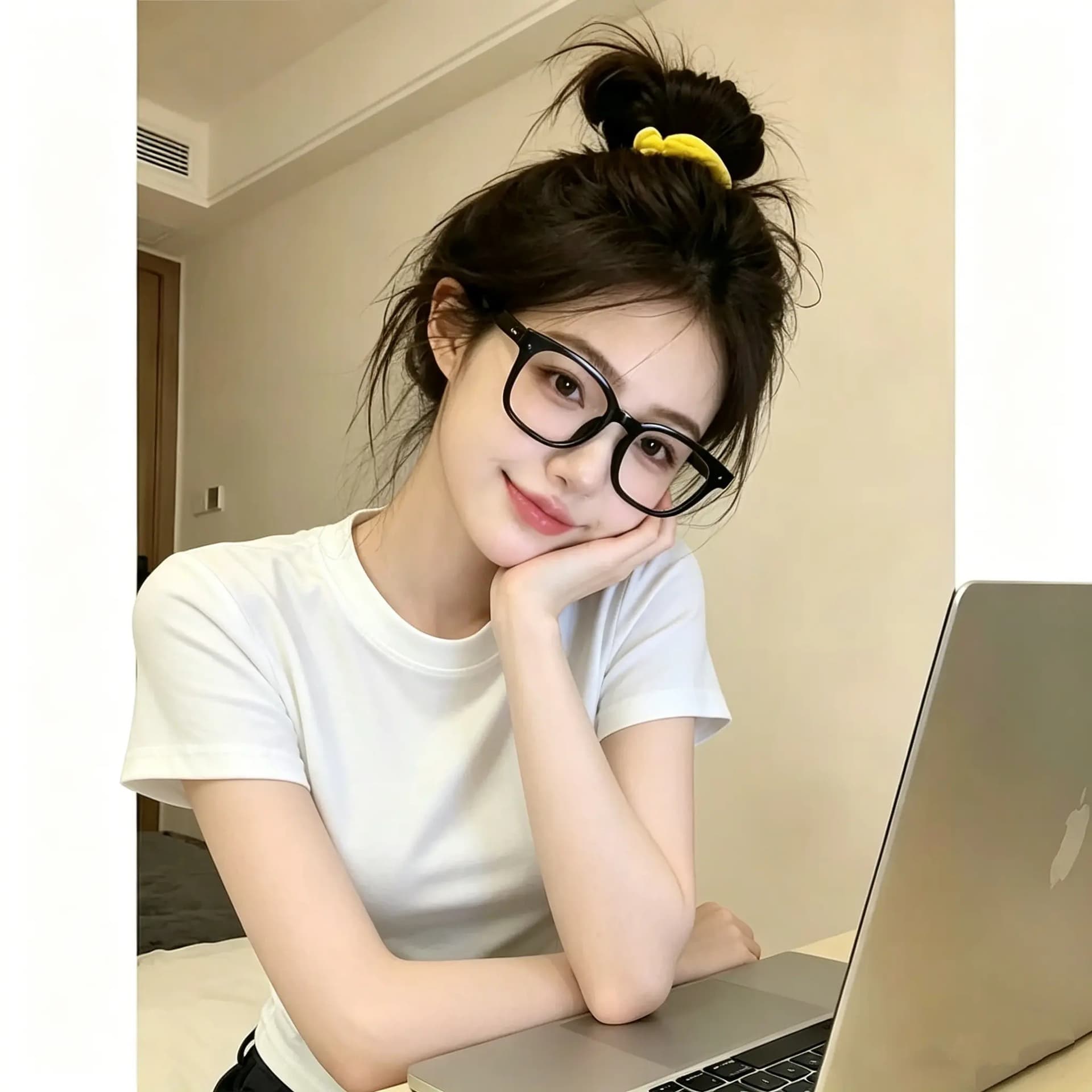 92 면 8 암모니아 Lun 220 그램 핫걸 티셔츠 여성용 짧은 소매 여름 몸매 가꾸기 다용도 디자인 센스 곡선 밑단 맨위 상세 이미지 2