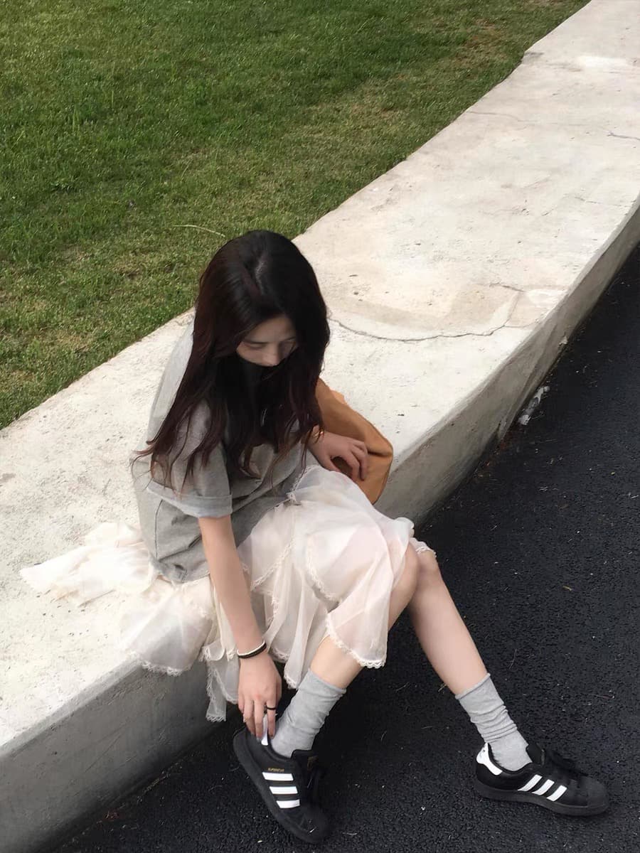 자수 네리 가게 천 순면 220 그램 반팔 티셔츠 이미지 4