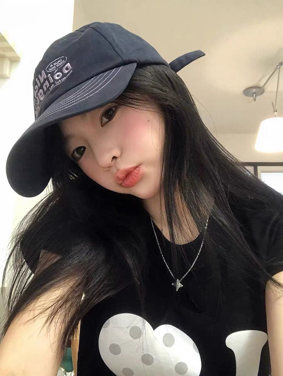 아메리칸 레트로 라운드 넥 긍정적 인 어깨 프린트 반팔 티셔츠 이미지 3