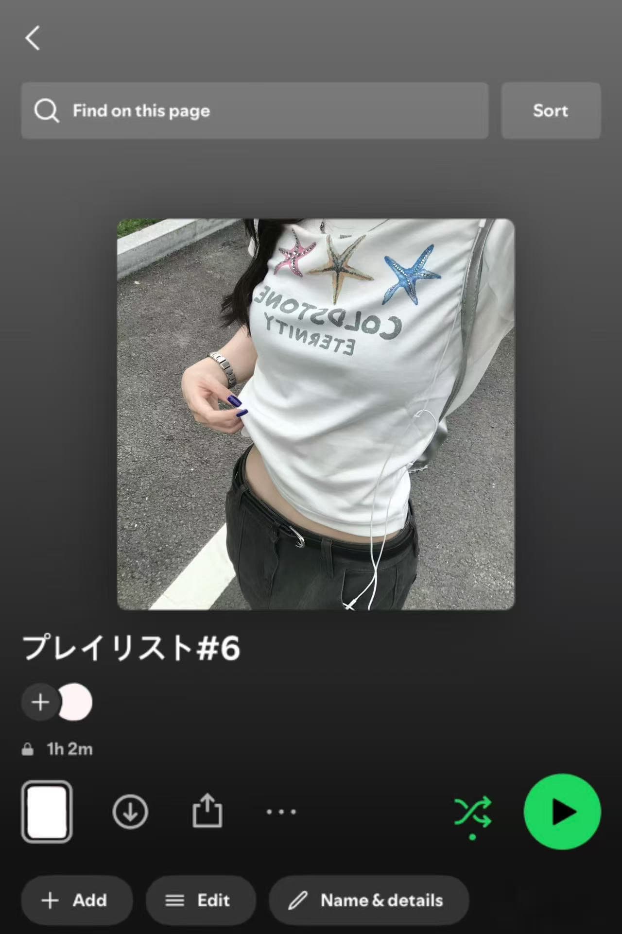 아메리칸 레트로 순면 몸매 가꾸기 긍정적 인 어깨 라운드 넥 프린트 반팔 티셔츠 상세 이미지 4