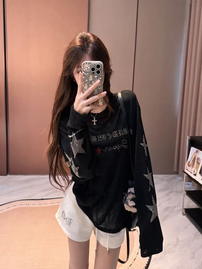 핫픽스 광저우 눈꽃 면 자외선 차단 블라우스 여성 상세 이미지 8