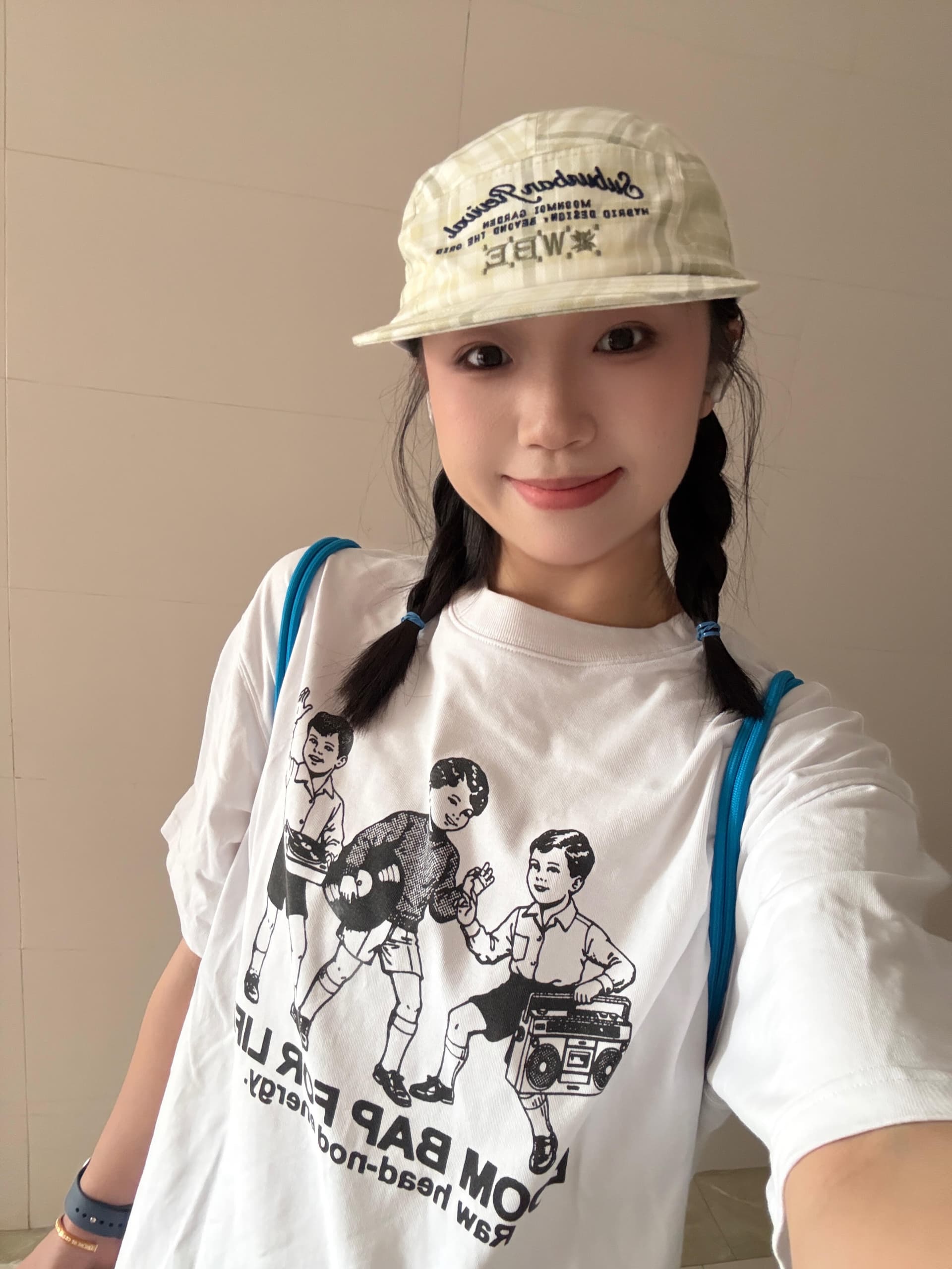 230 크 순면 빗질하다 닫기 여름 새로운 프린트 반팔 티셔츠 이미지 4