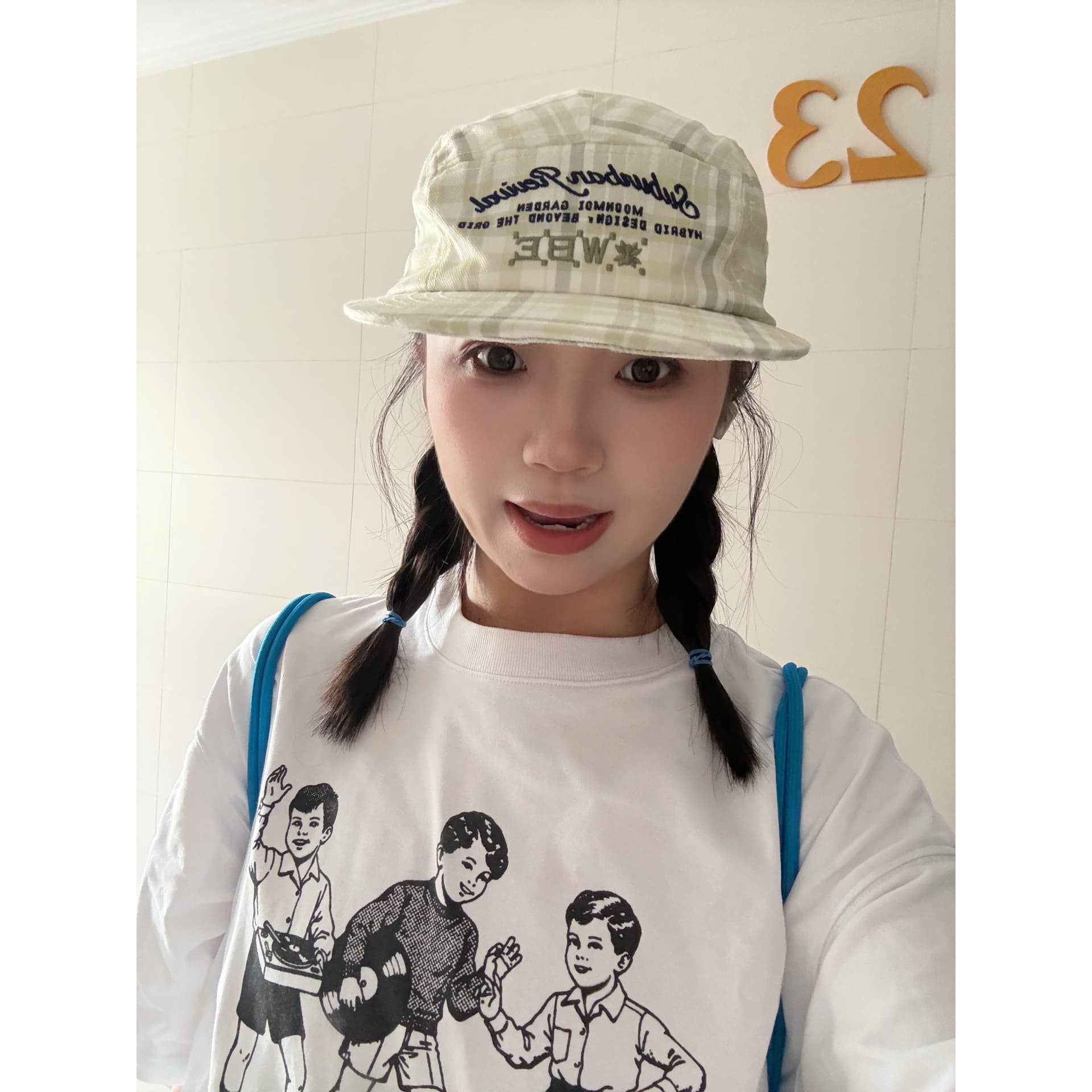 230 크 순면 빗질하다 닫기 여름 새로운 프린트 반팔 티셔츠 이미지 5