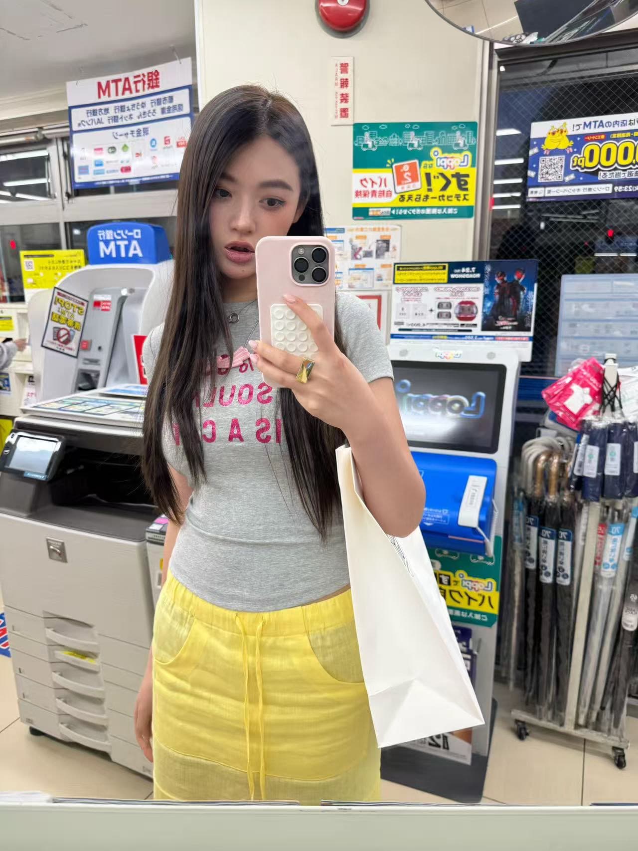 아메리칸 레트로 순면 긍정적 인 어깨 라운드 넥 프린트 반팔 티셔츠