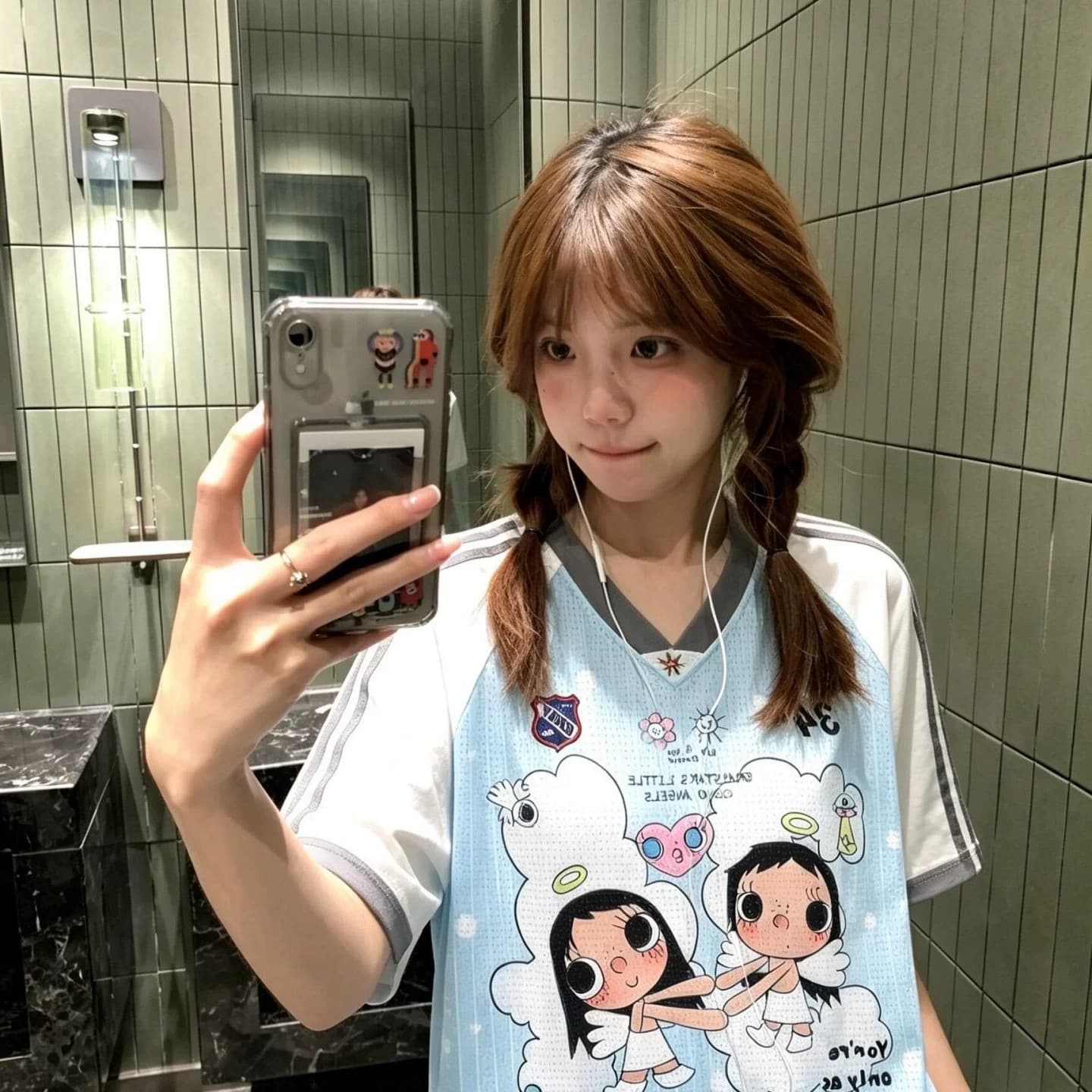 광저우 원본 원단 리브 칼라 리본 트리플 바 비 프린트 바 패키지 칼라 전체 다림질 이미지 5
