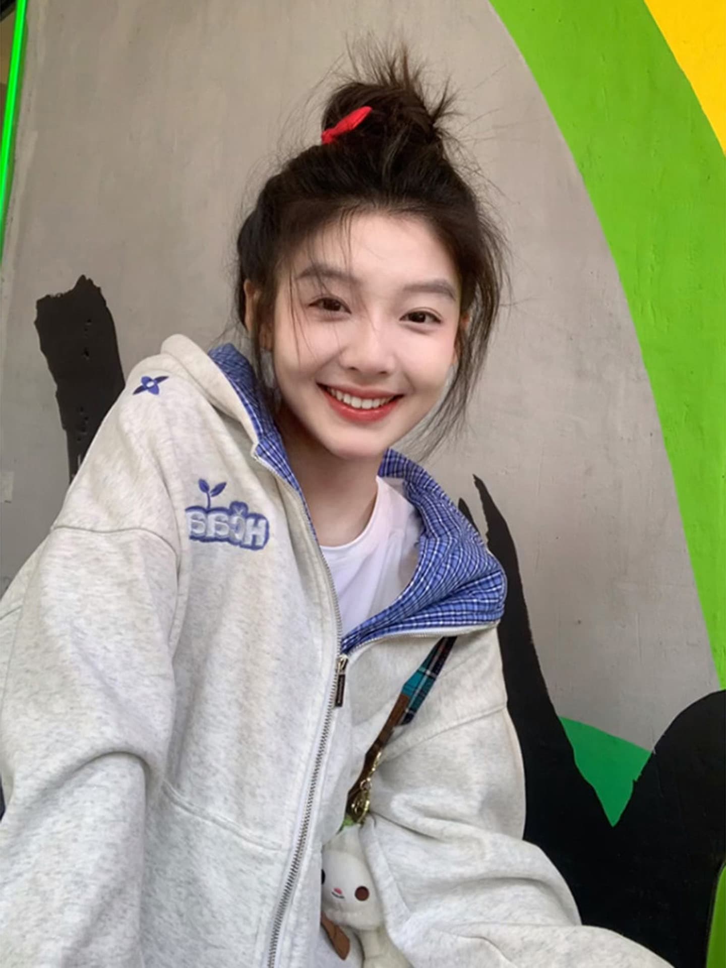 원본 것 순수한 Mianhua 면 320 그램 헝겊 느낌 체크무늬 패치워크 자수